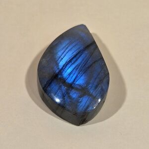 Gorgeous Natural Blue Flash Labradorite Gemstone Cabachon/ Leaf Shaped